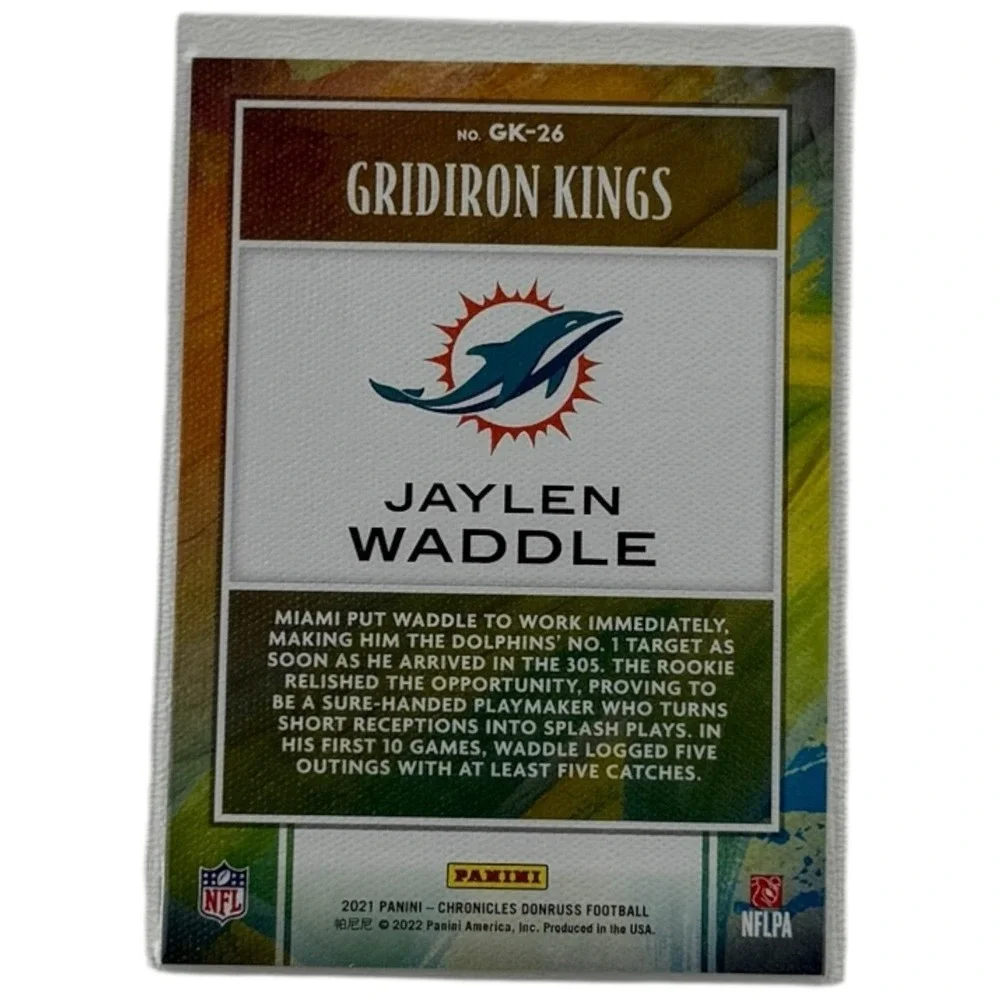 2021 Panini Chronicles Jaylen Waddle‎ Gridiron Kings Pink #GK-26 Rookie